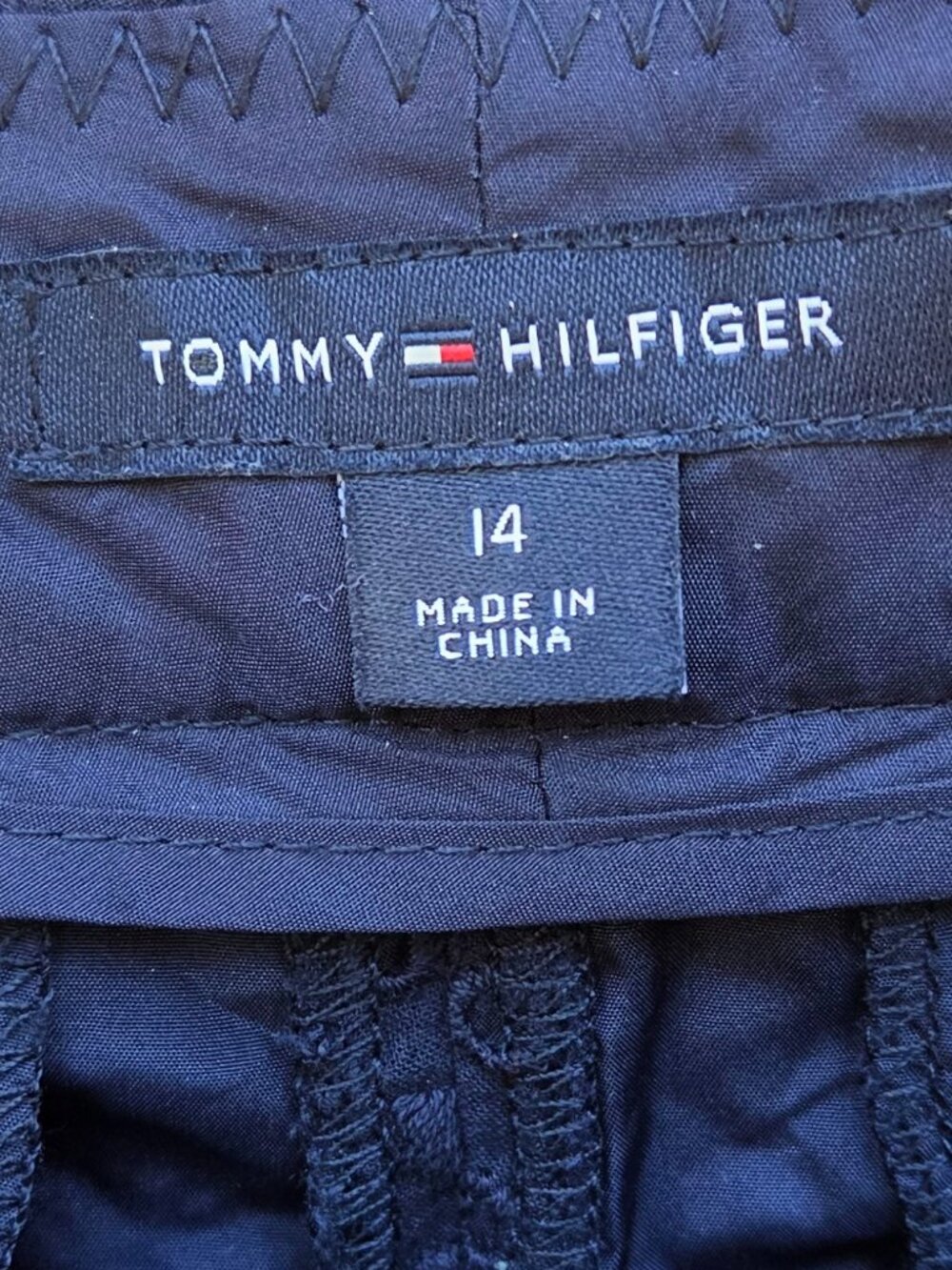 TOMMY HILFIGER Shorts Women 14, Pickleball, Tennis Golf, Eyelet, Pockets, Blue